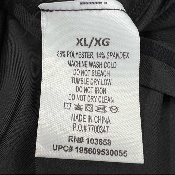 Hurley Black Floral Long Sleeve Rash Guard – UPF 50+ Swim Top, Women’s XL - Picture 8 of 11